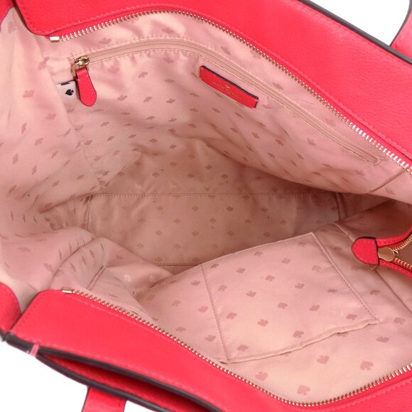Kate Spade NY Marti Large Tote Bag Dark Watermelon - Picture 13 of 16